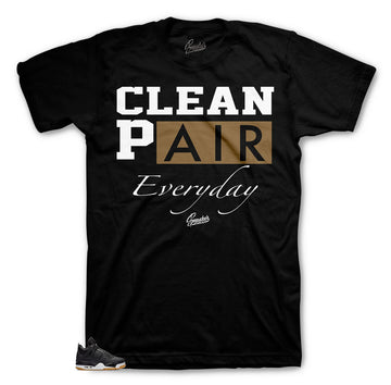 Jordan 4 black gum sneaker tees match retro 4 laser black gum.