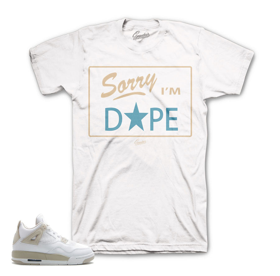 Jordan 4 Linen tees match | Matching sneaker tee