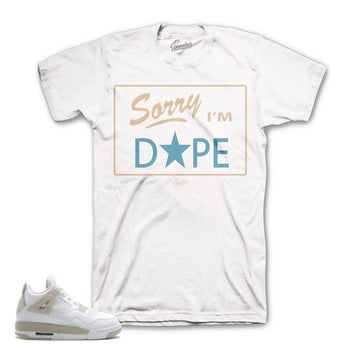 Jordan 4 Linen tees match | Matching sneaker tee