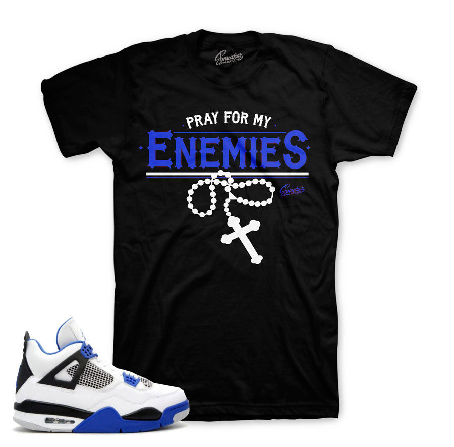 Official matching jordan 4 motorsports tee shirts.