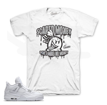 Jordan 4 pure money tee match retro 4's shoes.