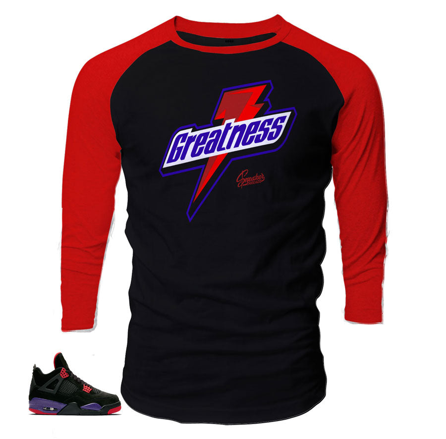 Jordan 4 raptor tees match retro 4s sneaker tees raglans