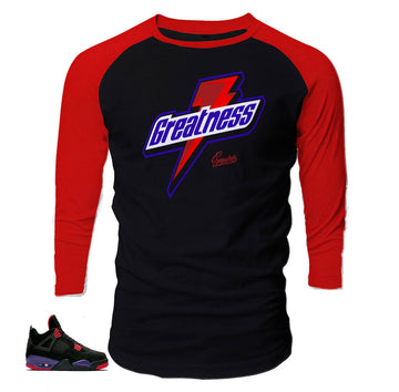 Jordan 4 raptor tees match retro 4s sneaker tees raglans