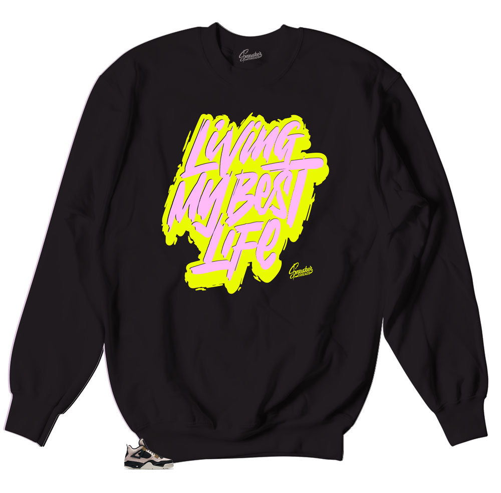 Jordan 4 Red silt has matching crewneck sweaters made to match Jordan 4 red silt