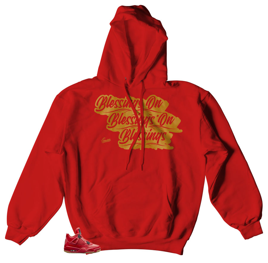 Jordan 4 Singles Day hoody to match perfect