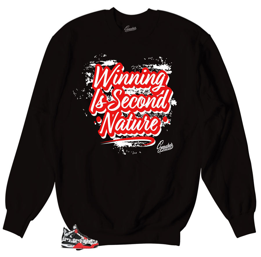 Jordan 4 Tattoo sneakers matching crewneck sweater collection