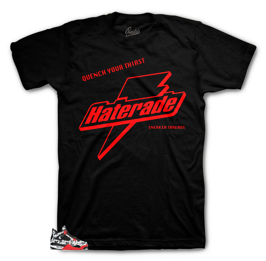 Jordan 4 Tattoo sneakers matching tee collection