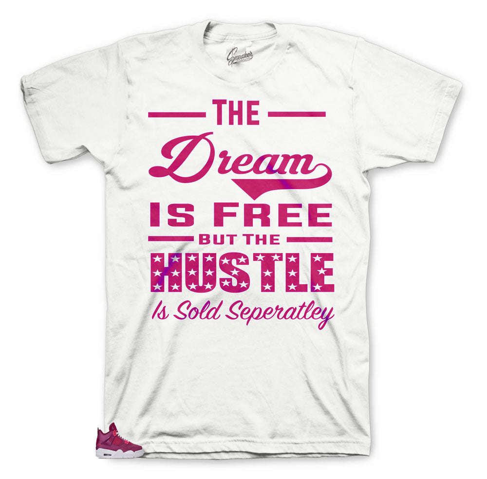 OG sneaker Jordan4 True Berry has matching shirt made to match Jordan 4 True Berry