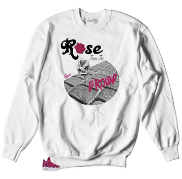 Sneaker Jordan 4 True Berry has matching crewneck sweaters made to match Jordan 4 true berry