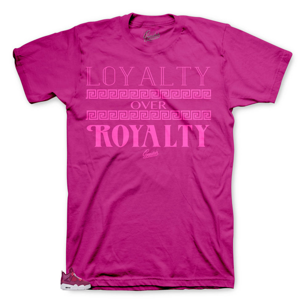 OG Sneaker Jordan 4 true berry matches t shirt designed to match Jordan 4 retro sneakers