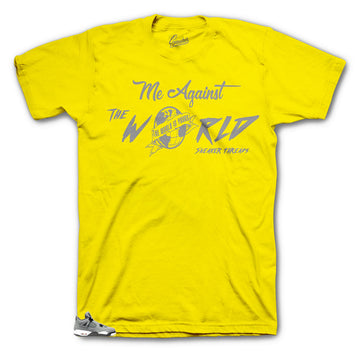 Jordan 4 Cool Grey Against The World shirt to match fit