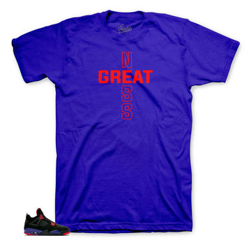 Official matching sneaker tees for Jordan 4 raptor sneakers.