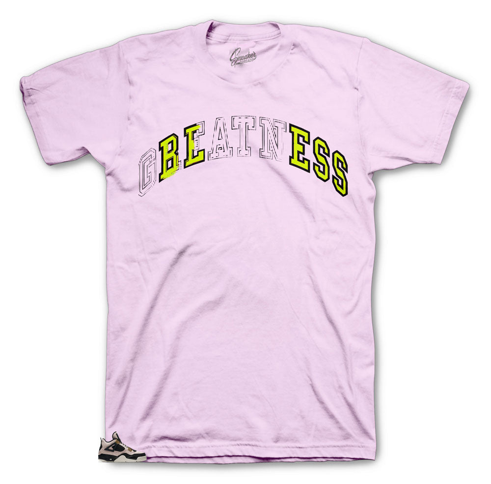 Sneaker collection Jordan 4s Red silt has matching tee collection made to match Jordan 4