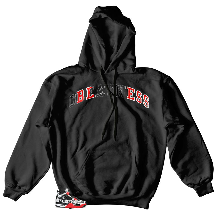 Hoody to match Jordan 4 Tattoo Sneakers