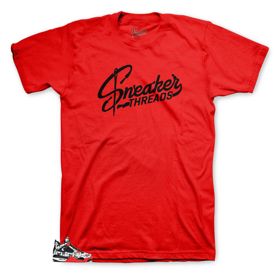Jordan Retro 4 Tattoo shoes match shirt collection