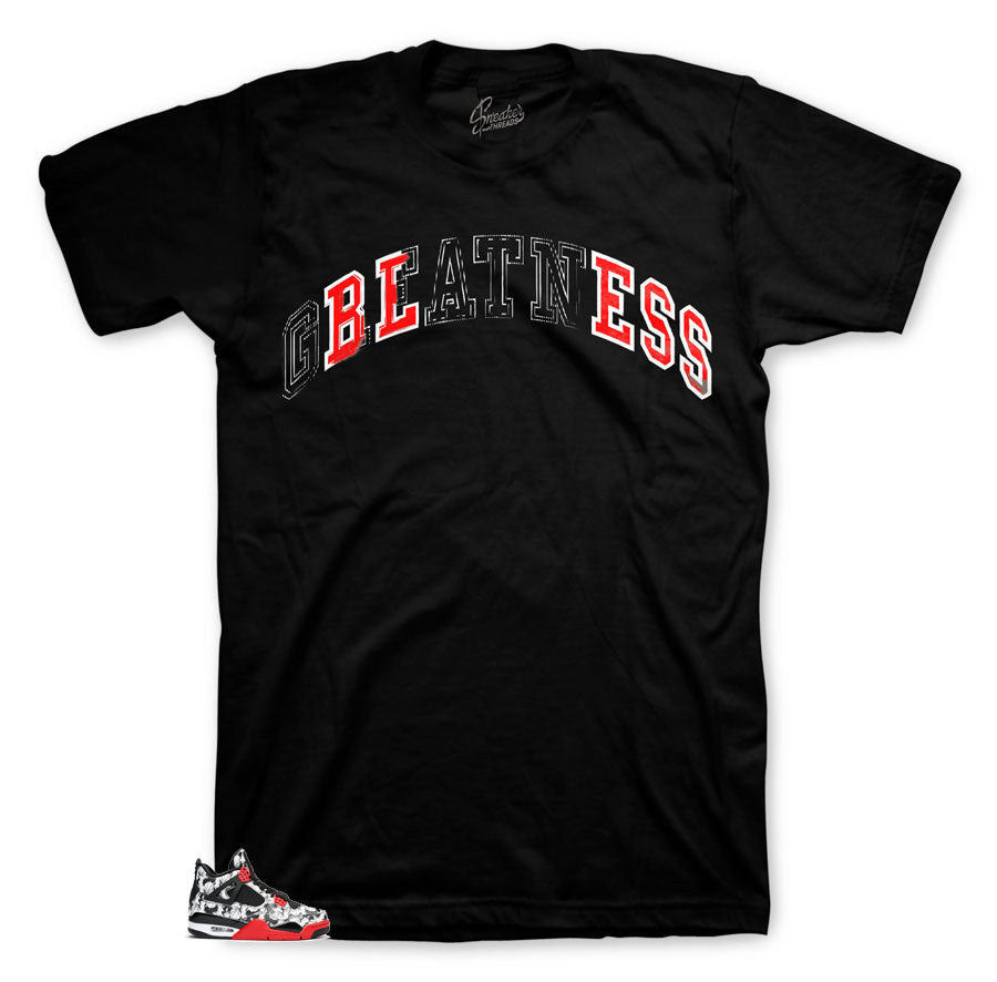Tee shirt collection match Jordan 4 Tattoo Sneakers