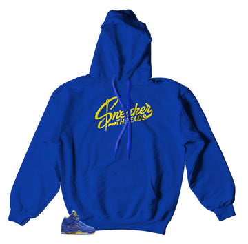 Retro Jordan 5 Reverse Laney sneakers match hoody designed to match retro 5 Laney
