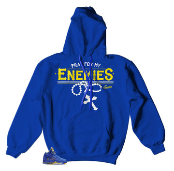 Reverse Laney Jordan 5 retro shoes match hoody made to match Jordan 5