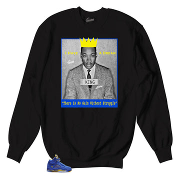Jordan 5 varsity royal sneaker sweater | Laney 5s sneaker matching crews