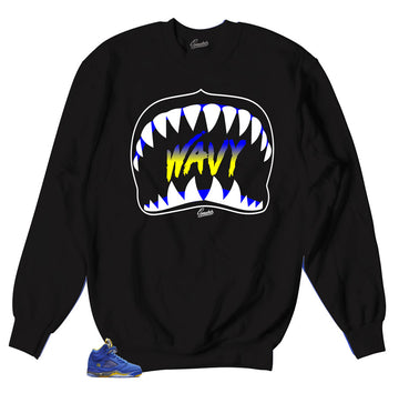 Crewneck collection made to match Retro sneaker Jordan 5 Reverse Laney Collection