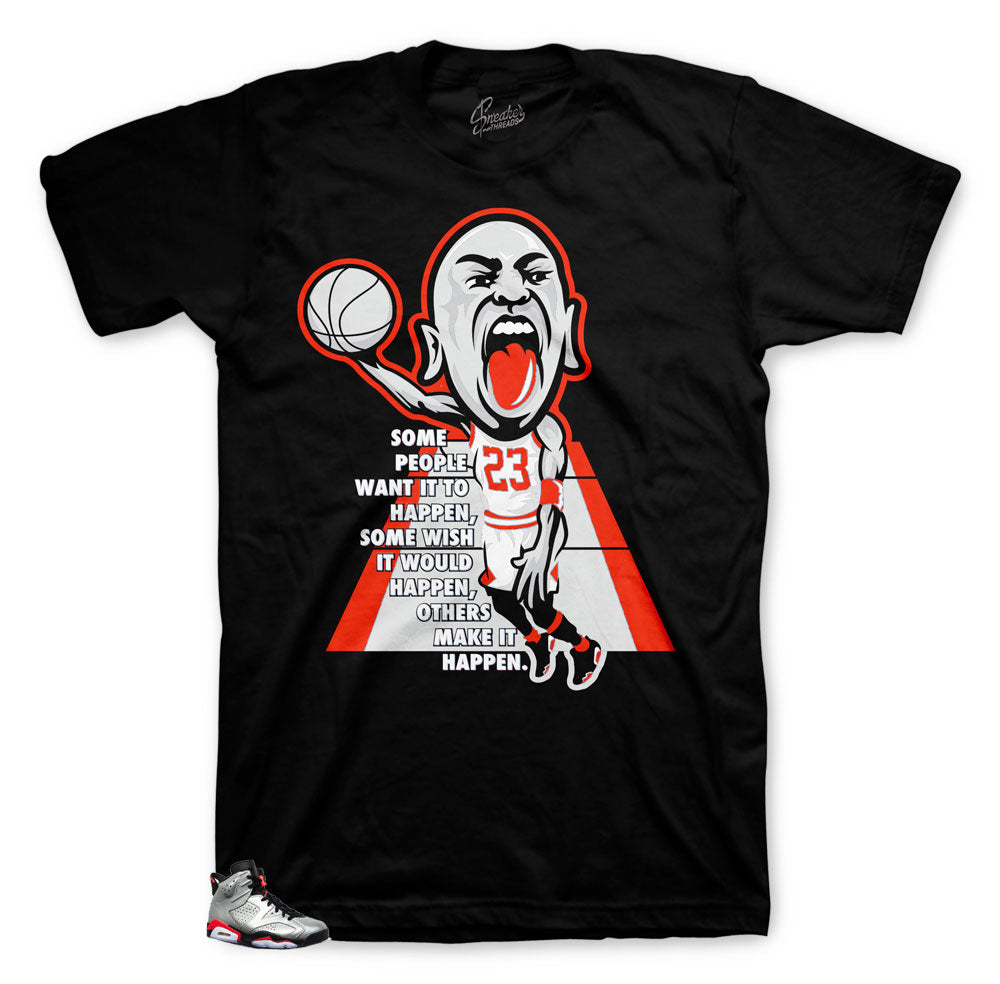 Jordan 6 Reflective shirt collection to match with