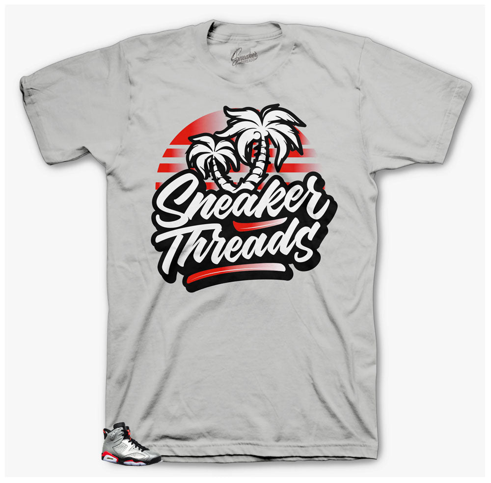 ST Palms Jordan 6 Reflective sneaker shirts for outfit