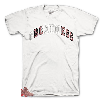 The best sneaker tees match Jordan 6 millennial pink shoes.