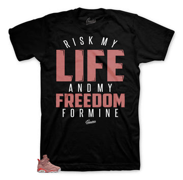 Millennial Pink Jordan 6 sneaker tees | Matching shirts retro 6.