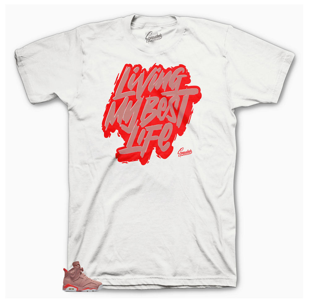 Jordan 6 sneaker tees match millennial pink | Matching shirts retro 6.