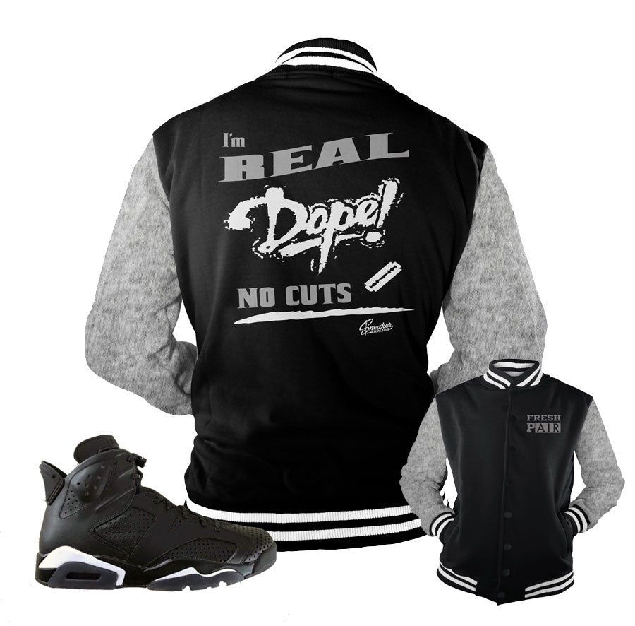 Jordan 6 black cat jackets match retro 6 black cat sweater.