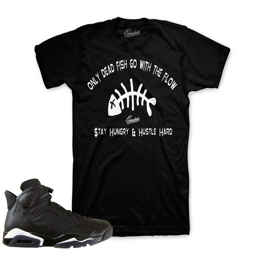 Jordan 6 black cat tee match retro 6 black cat shirts.