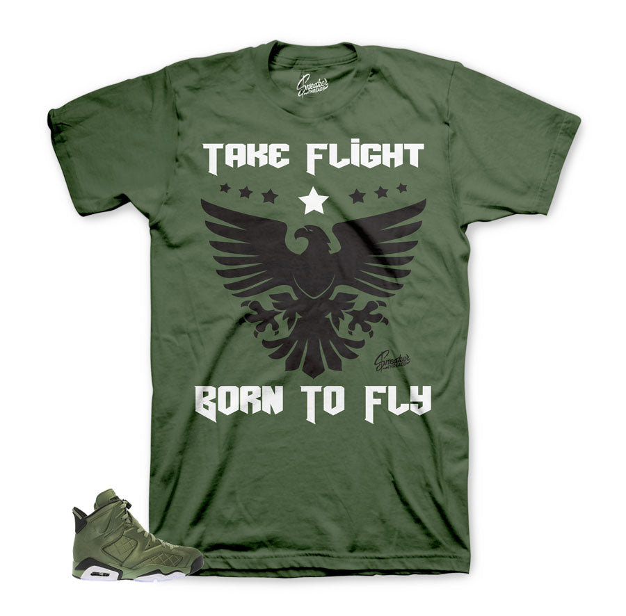 Official Jordan 6 flight jacket shirts and tees match shoes.