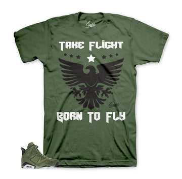 Official Jordan 6 flight jacket shirts and tees match shoes.