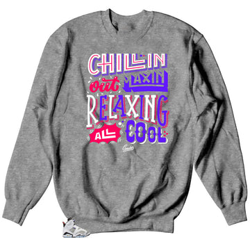 Jordan 6 Concord flint shoes matching crew sweater