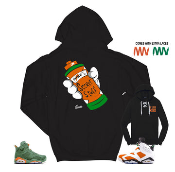 Hoodies mach Jordan 6 gatorade like mike shoes.