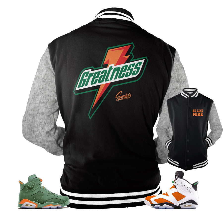 Jordan 6 gatorade jackets match retro 6 be like mike jackets.