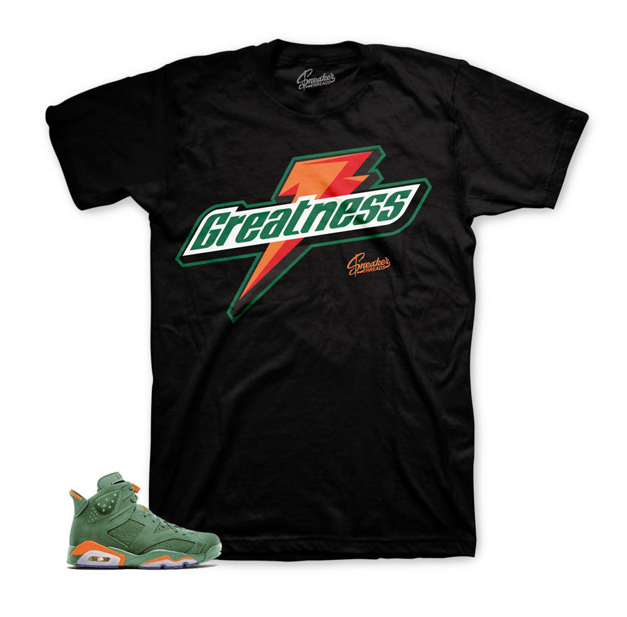 Jordan 6 like mike shirt match retro 6 gatorade inspired tees.