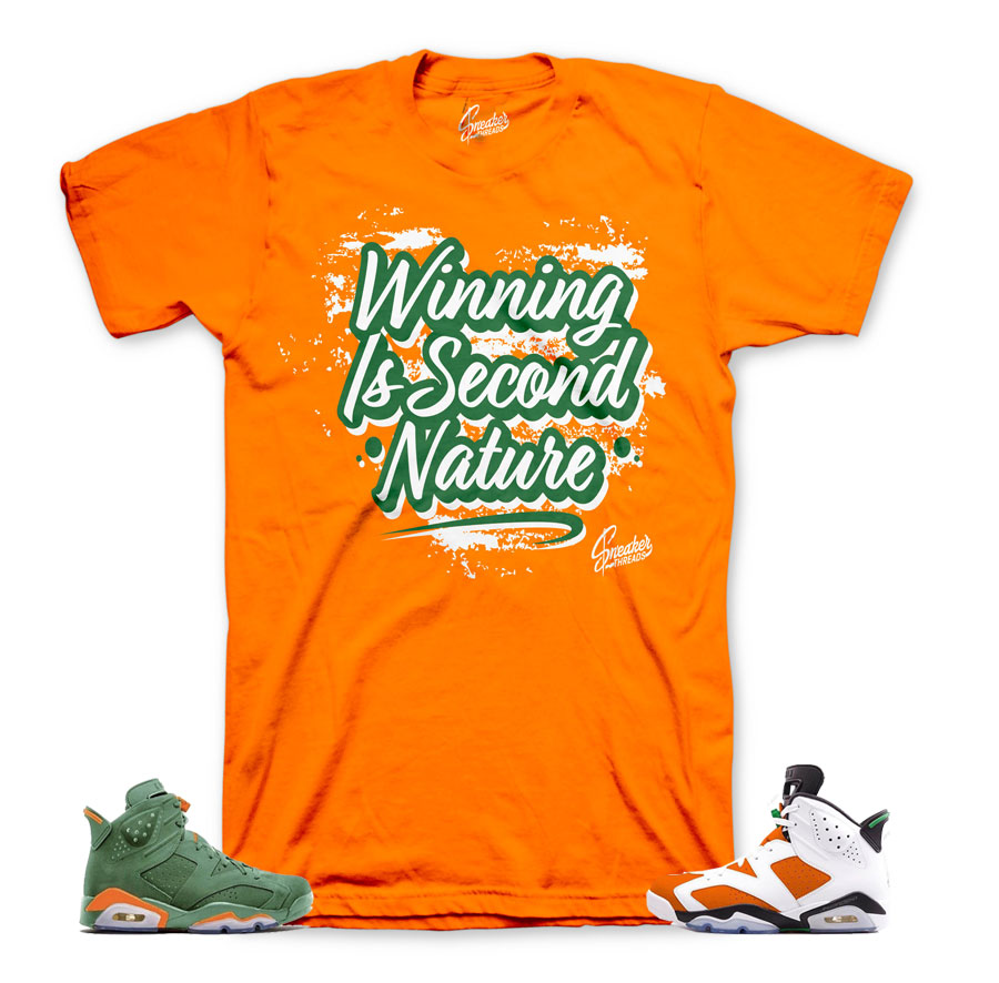 Gatorade Jordan 6 tees match retro 6 | official matching clothing.