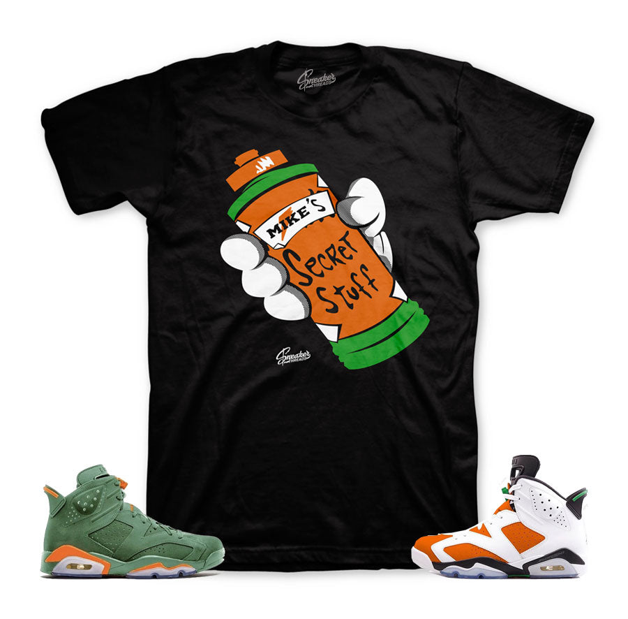 Gatorade Jordan 6 shirts match retro 6 be like mike tees.