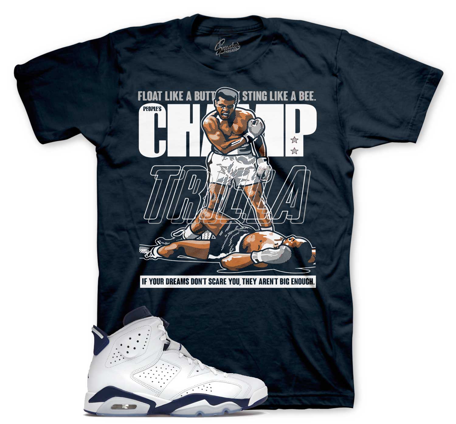 Jordan 6 midnight navy tees and outfits