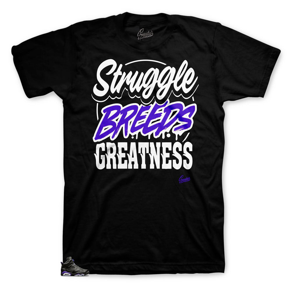 Jordan 6 Black Cat Struggle Breeds shirt to match sneakers