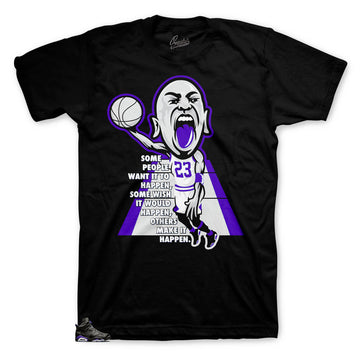 Dunk Make it happen shirt to match Jordan 6 Black cat