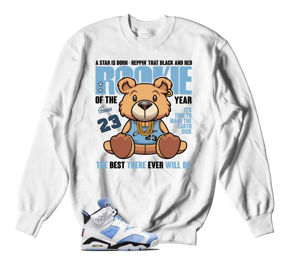 Jordan 6 unc sneaker sweatshirts