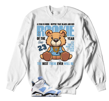 Jordan 6 unc sneaker sweatshirts