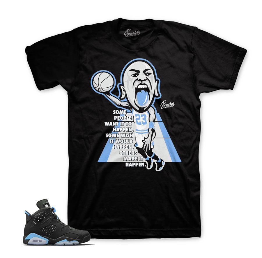 UNC Jordan 6 tee match retro 6 sneaker match shirts and tees.