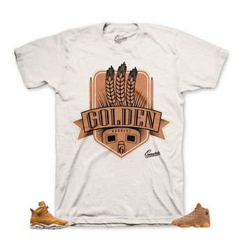 Jordan 6 golden harvest tees match | Retro 6 sneaker tees.