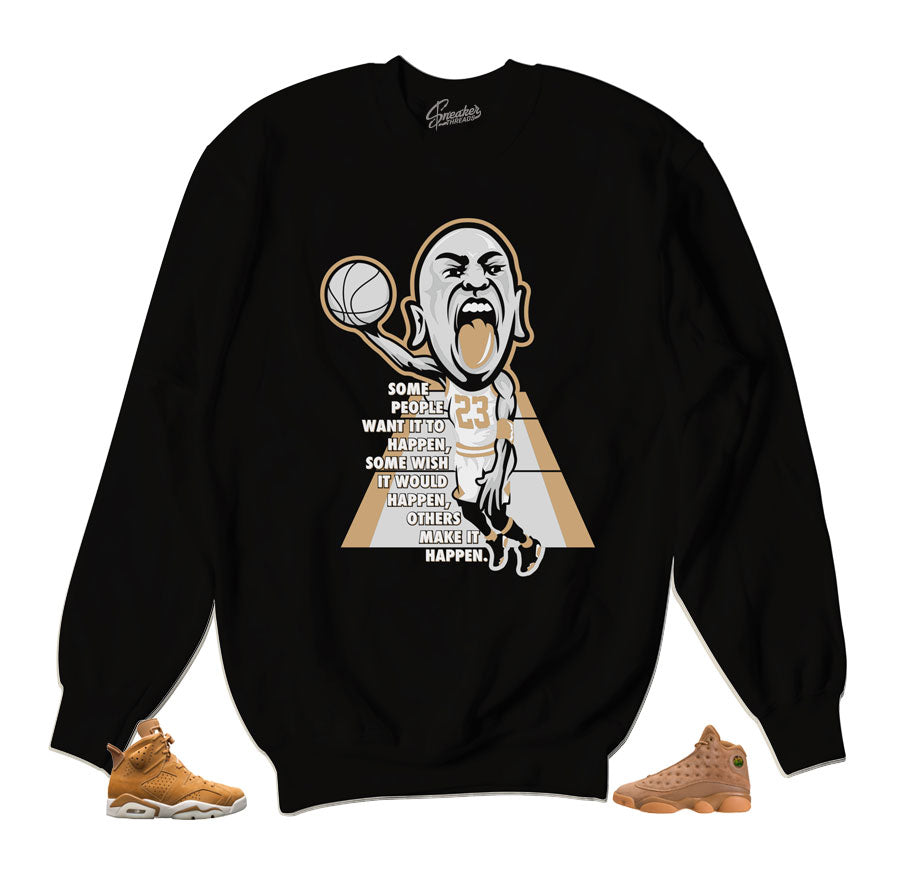 Wheat 6 sweatshirts match retro 13 | Sneaker threads official.
