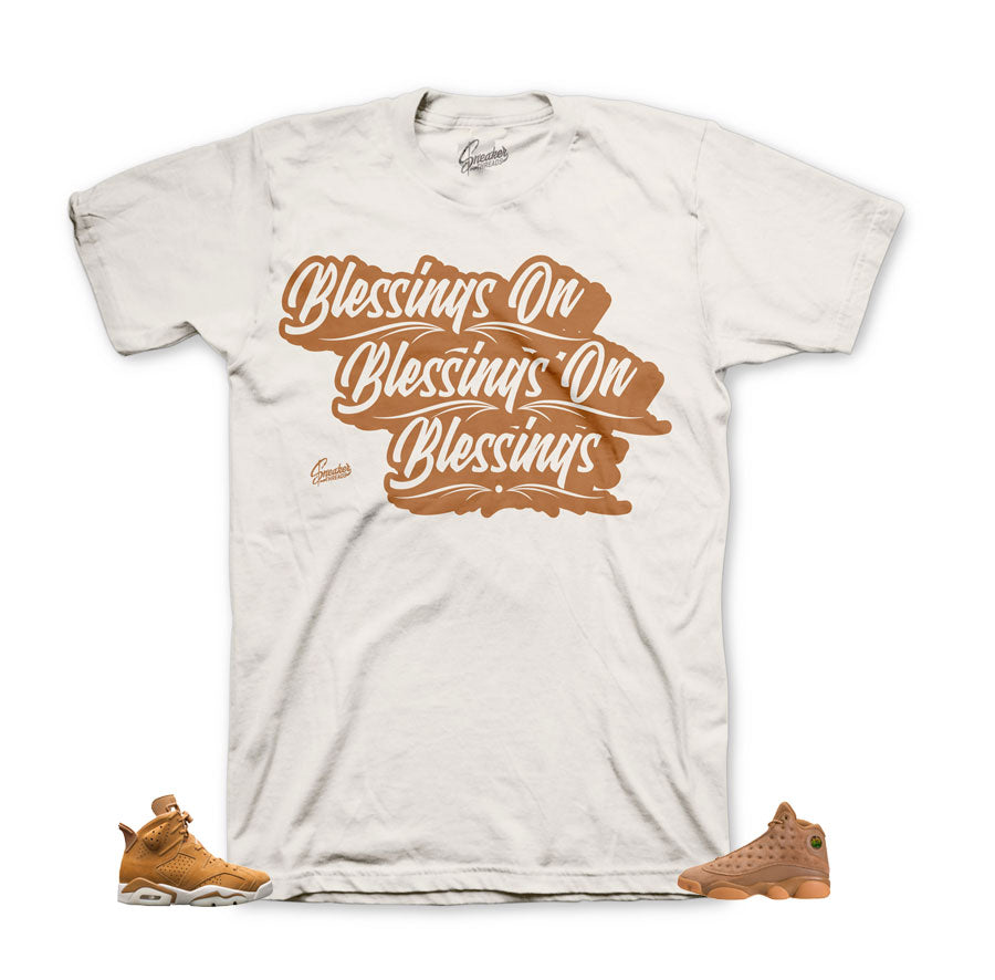 jordan 6 wheat shirts match retro 13's official clothing.