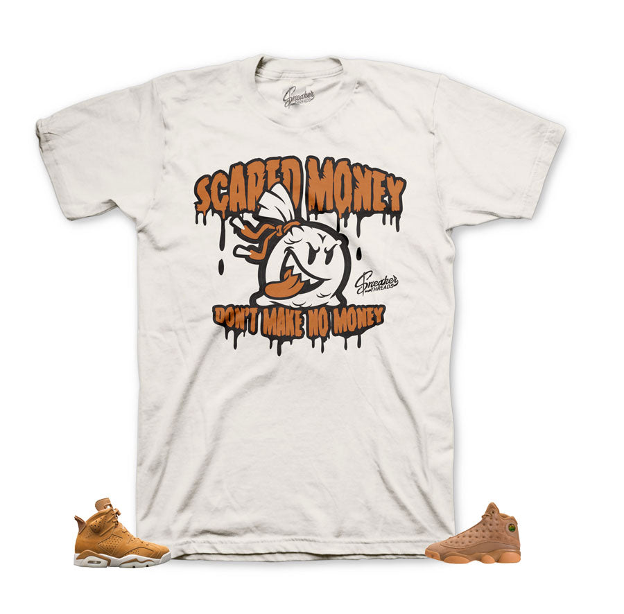 jordan 6 wheat shirts match retro 13's sneaker tees.