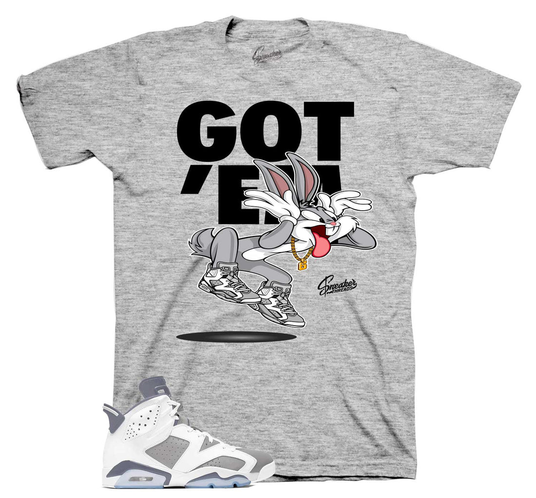 Retro 6 Cool Grey Shirt - Copped Em